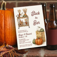 Automne Stockez le Bar Couple Mariage Shower