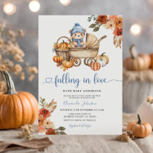 Automne Tombe dans l'amour Baby shower d'ours flor