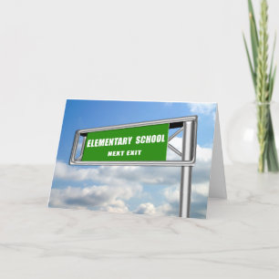 Invitation Autoroute SortieSigne Graduation école primaire su