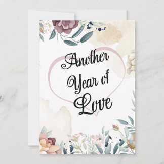 Invitation Autre année d'amour Anniversaire de mariage person