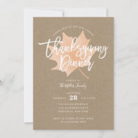 Autumn Leaf Chic Russe Thanksgiving Dîner