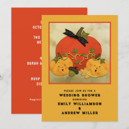 Invitation Autumn Wedding Shower Couples