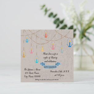 Invitation aux bougies Hanoukka