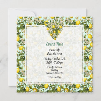 Invitation aux citrons