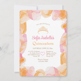 Invitation aux couleurs de Creamsicle