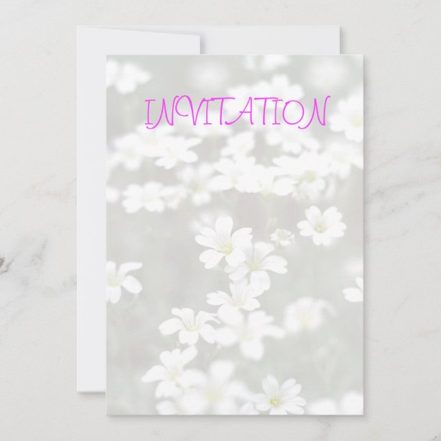 Invitation aux fleurs blanches (Devant)