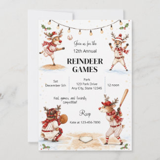 Invitation aux Jeux de Renne Festifs, Noël en Fami