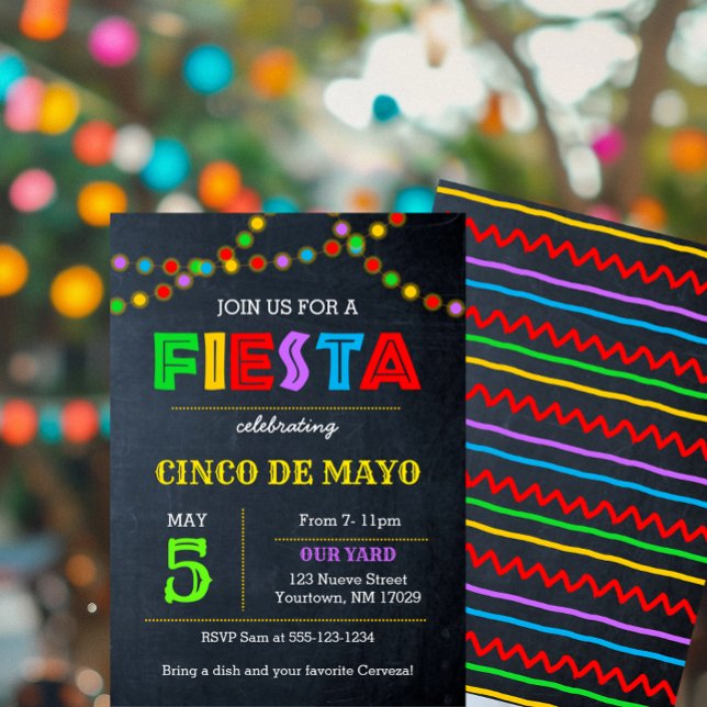 Invitation aux Lumières de la Fête Cinco De Mayo (Créateur téléchargé)