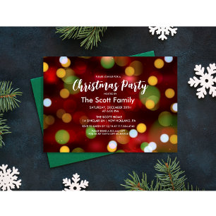 Invitation aux lumières de la fête de Noël