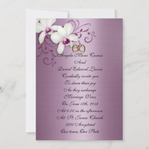 Invitation aux orchidées blanches