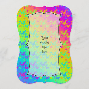 Invitation aux papillons Neon Rainbow