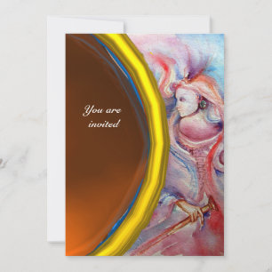 Invitation AVALON, gemme orange