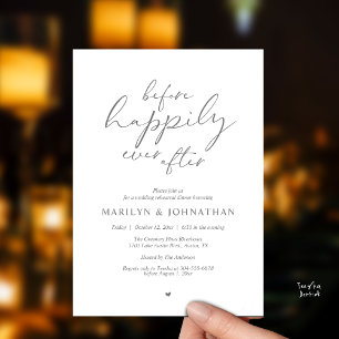 Invitation Avant Après un bonheur infini, Répétition romantiq