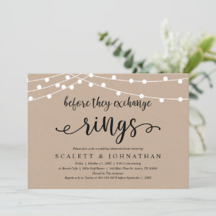 Invitation Avant Les Anneaux D'Échange, Dîner De Répétition R