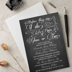 Invitation Avant qu'ils disent que je le fais, levons un verr