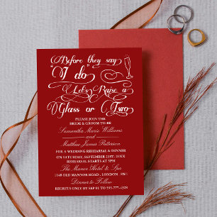 Invitation Avant qu'ils disent que je le fais, levons un verr