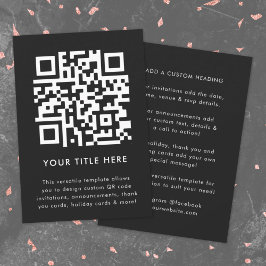 Invitation avec code QR | Invitation scannable pol