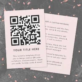 Invitation avec code QR | Invitation scannable pol