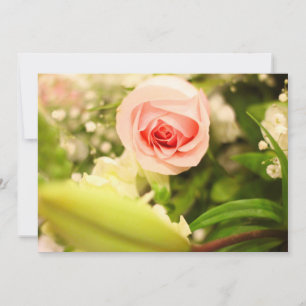 Invitation avec couverture florale