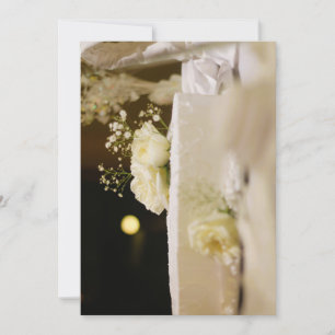Invitation avec gâteau sur la couverture