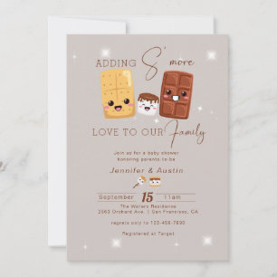 Invitation Aventure Camping Baby shower rustique