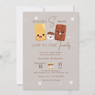 Invitation Aventure Camping Baby shower rustique
