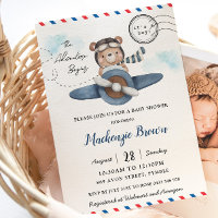 Aventure d'avion de l'ours mignon commence Fête po