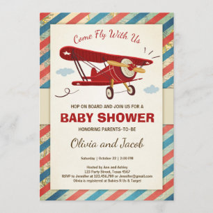 Invitation Aventure de voyage d'invitation de baby shower
