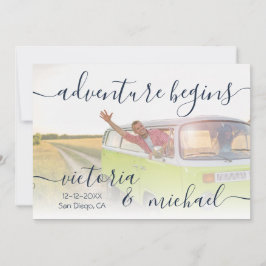 Invitation Aventure Mariage Photo Enregistrer la date Invitat
