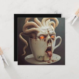 Invitation Avertissement niveau de caféine blues lundi matin