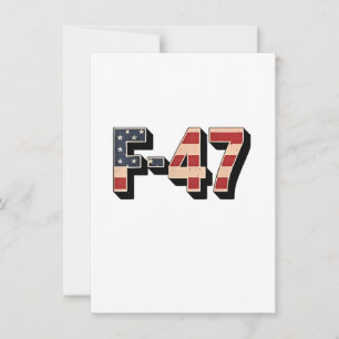 Invitation Avion de chasse officiel F47 Maga F-47 Jet de comb