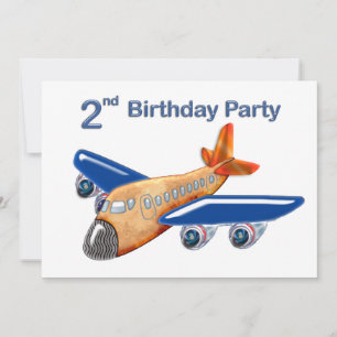 Invitation Avion Extraordinaire 2e anniversaire