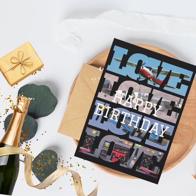 Invitation Avion Vol, Collage de photos, Aviation, Cool (Créateur téléchargé)