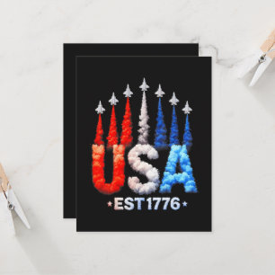 Invitation Avions de chasse du 4 juillet Usa Patriotique
