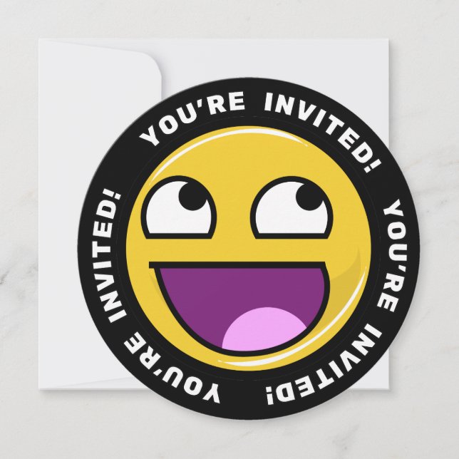 Invitation Awesome Face Meme (Devant)