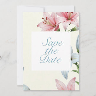 Invitation Azure Bloom V01