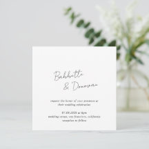 Babbette minimaliste Mariage moderne