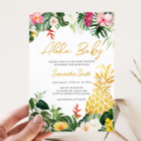 Baby Aloha Fête de Naissance au Ananas