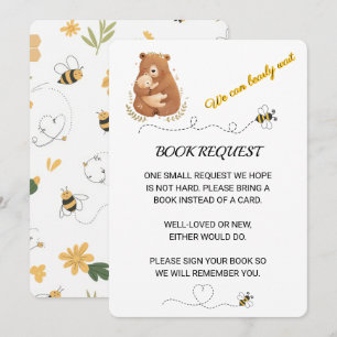 Invitation Baby Bear Nous pouvons Bearly Wait Book Demande