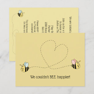 Invitation Baby Bee Boy Et Girl Twins