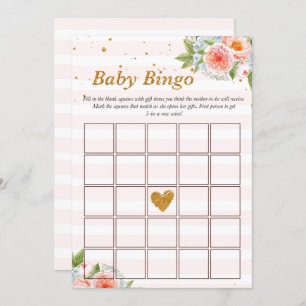 Invitation Baby Bingo Game