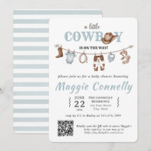 Baby Blue Little Cowboy is on the Way