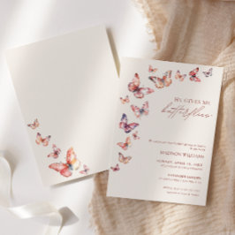 Invitation Baby-Bohème Il Me Donne Des Papillons Salle De Mar