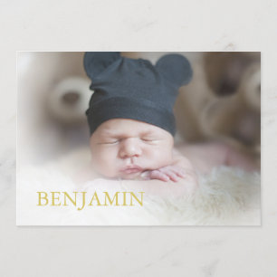 Invitation Baby Boy Photo Cérémonie de baptême Juif hébreu