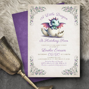 Invitation Baby Dragon Douche