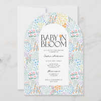 Baby Floral Moderne Coloré Dans Le Baby shower Fle