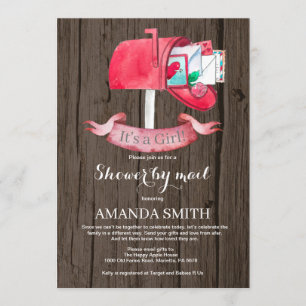 Invitation Baby Girl Longue distance Douche par Mail Invitati