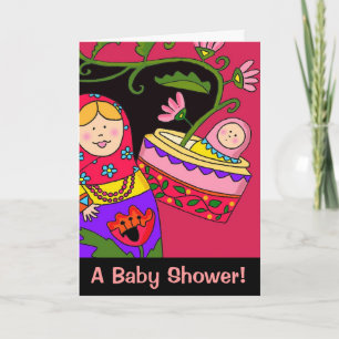 Invitation Baby Girl Ukrainian Folk