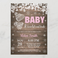 Baby, il fait froid dehors Fête de bébé Fille Hive