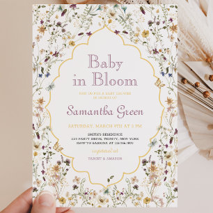 Invitation Baby in Bloom Baby Shower
